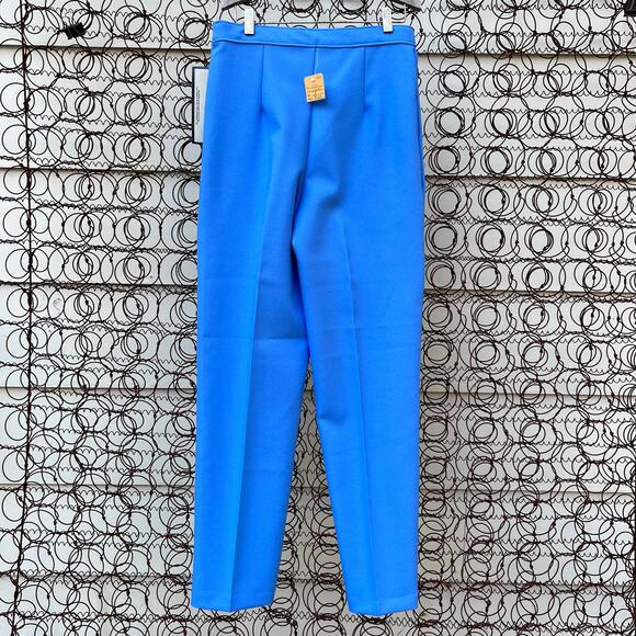 Levi’s Bend Overs blue polyester leisure slack pants deadstock NWT size 8 - Picture 2 of 6